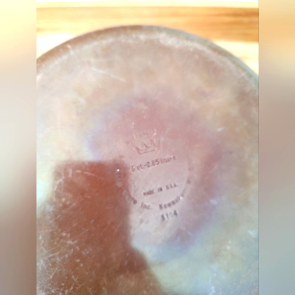 Vintage MCM Regal Ware Inc striped wooden handled 2 and 5 qt pots with lids - Picture 13 of 15